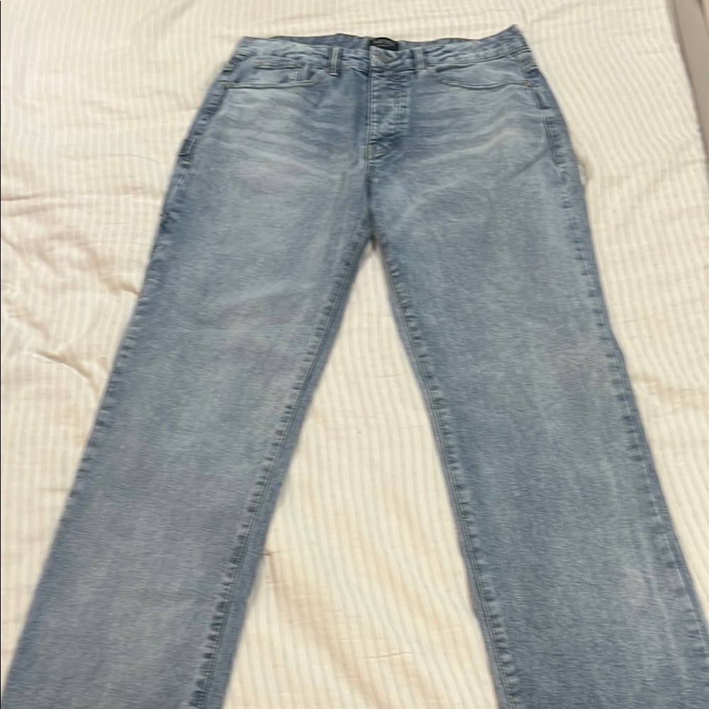 Boohoo Mens Light Blue Jeans